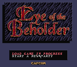 Eye of the Beholder (USA) Title Screen